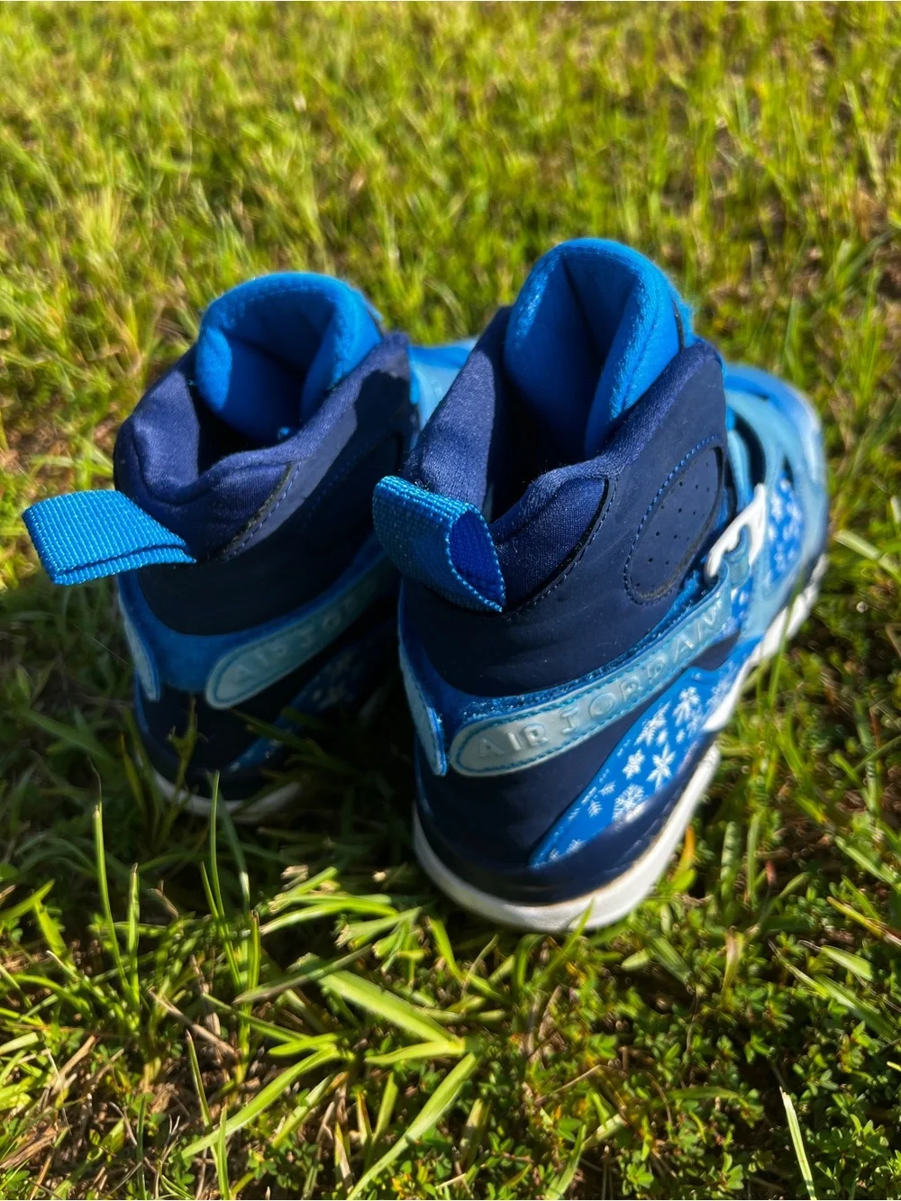 CLEAN Air Jordan 8 size 6 Mens Snowflake Blue shoes